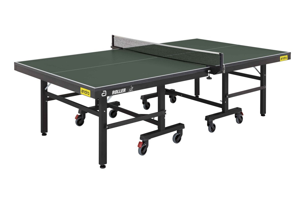 andro Tischtennisplatte ROLLER grün fertig montiert