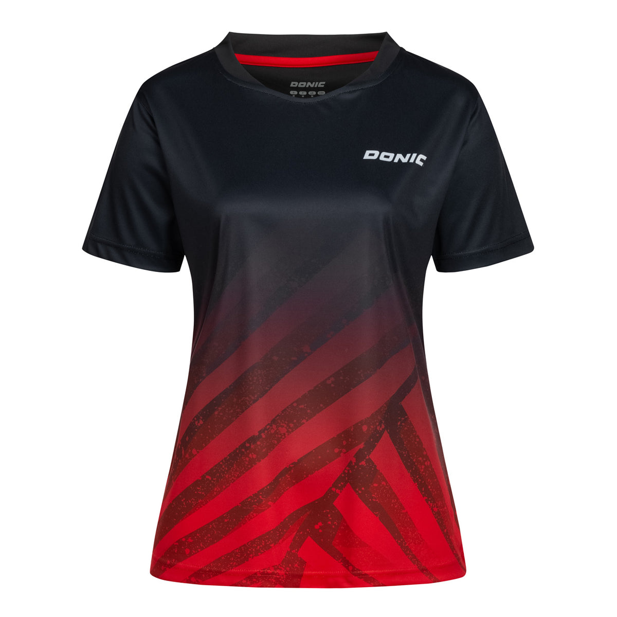 Donic Ladies' Shirt FLOW schwarz-rot