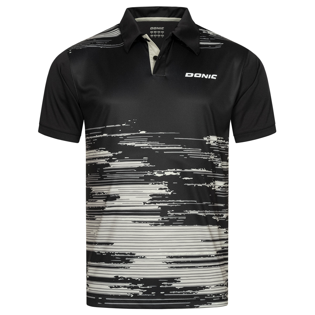Donic Polo-Shirt EFFECT schwarz-grau
