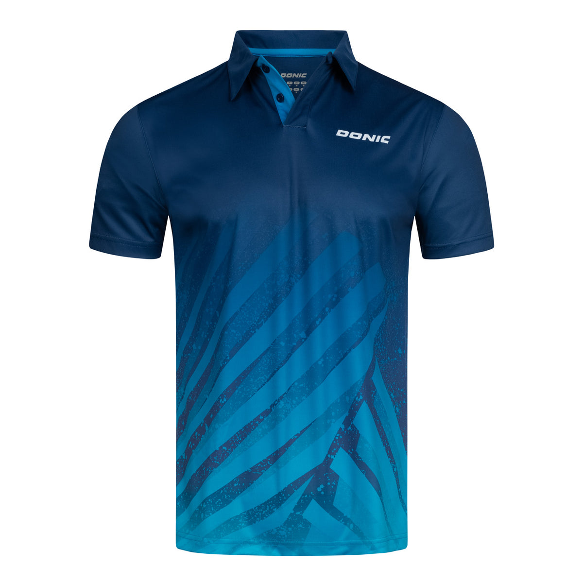 Donic Polo-Shirt FLOW marine-cyanblau