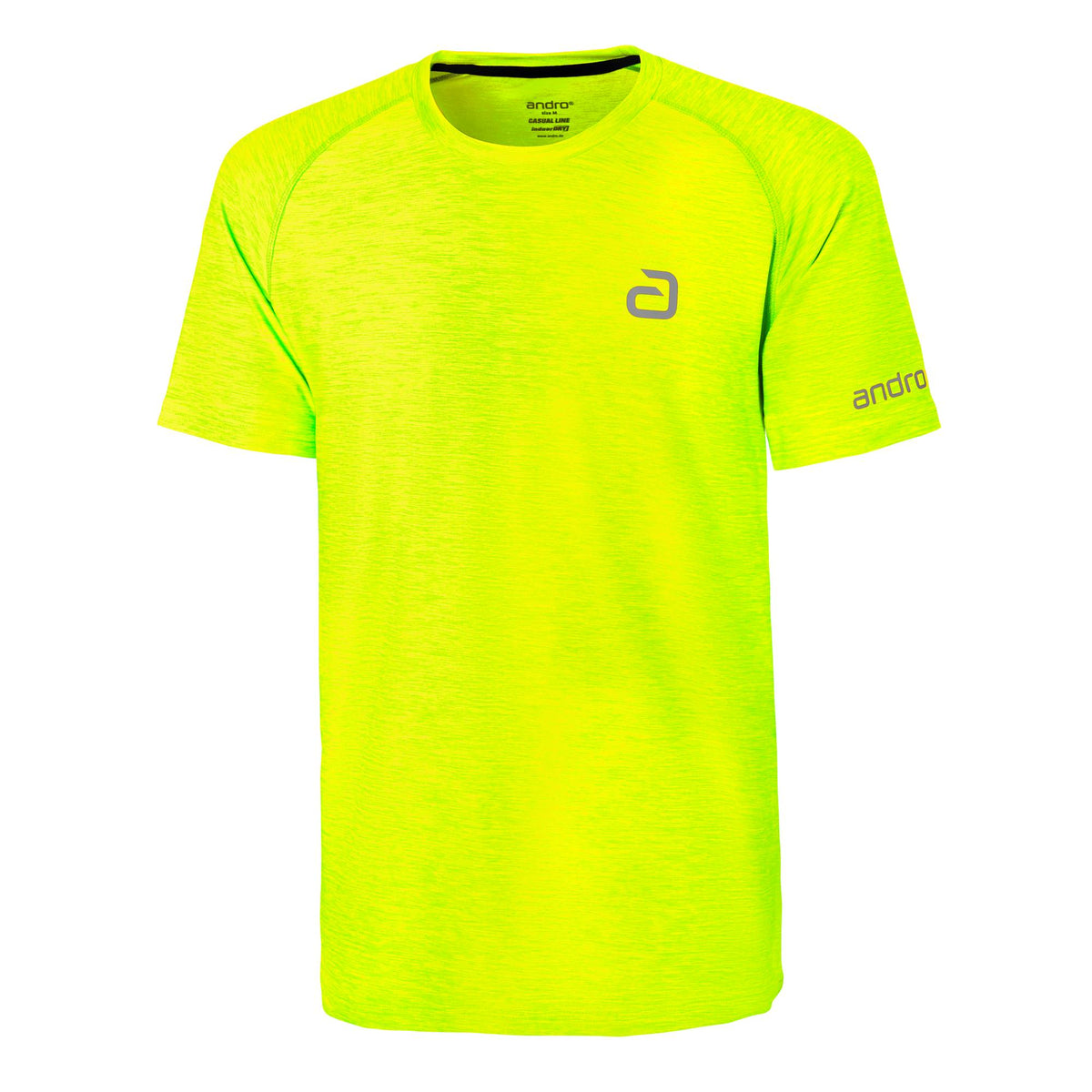 Andro Shirt Melange Alpha neongelb