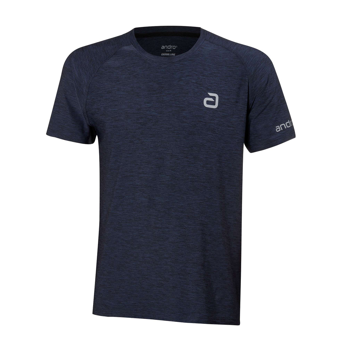 andro Shirt Melange Alpha dunkelblau
