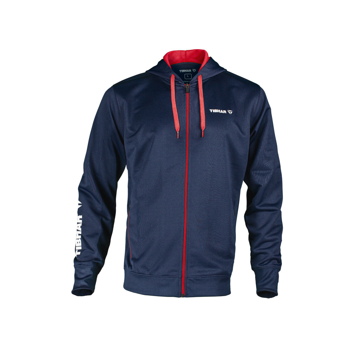 Tibhar Hoodie MUNDO/WORLD marine/rot
