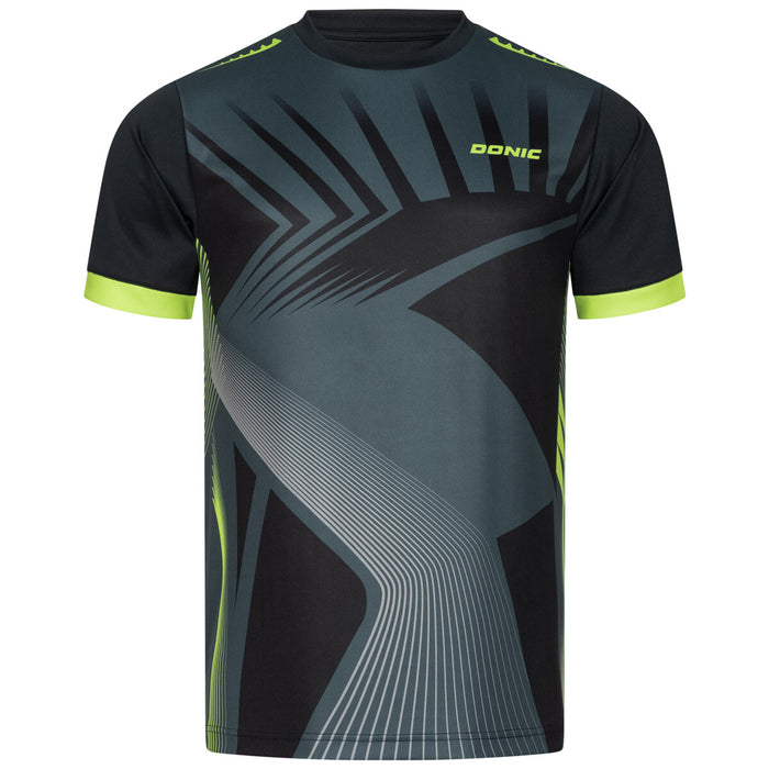 Donic T-Shirt SECTOR schwarz/grau/limegreen