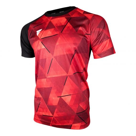 Victas  V-TShirt 227 rot/schwarz