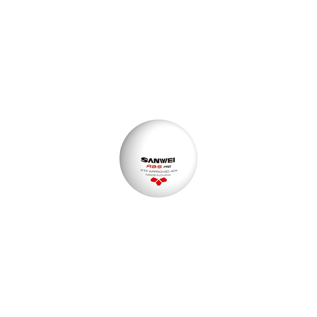 Sanwei Tischtennis-Bälle ABS 40+ Pro*** Ball weiss 6er Packung