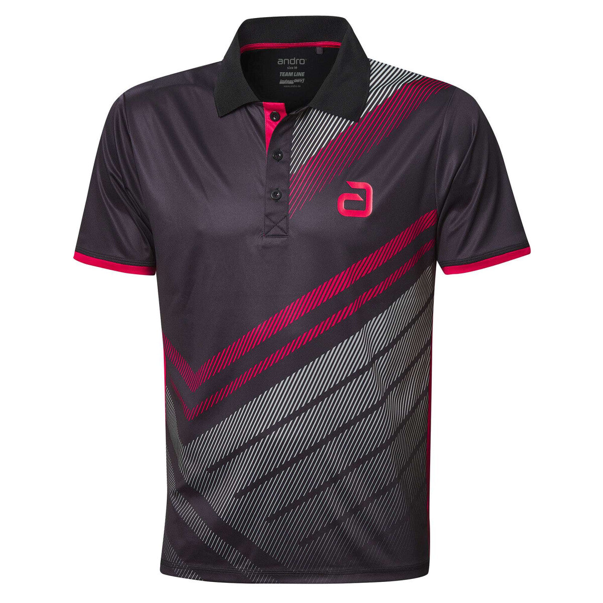 andro Shirt Liska schwarz/rot