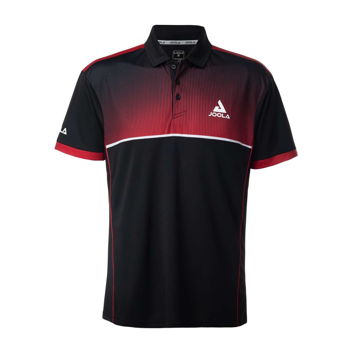 JOOLA Polo-Shirt EDGE schwarz/rot