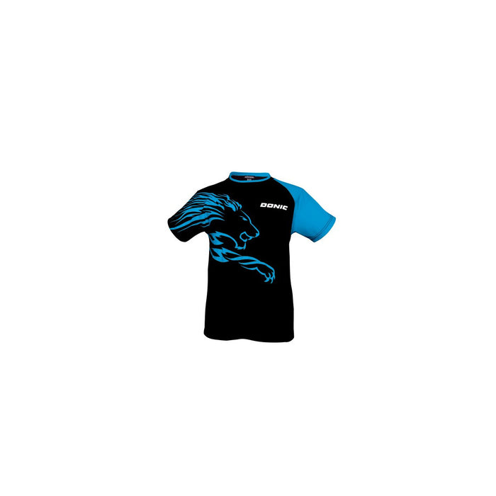 Donic T-Shirt LION black-cyan
