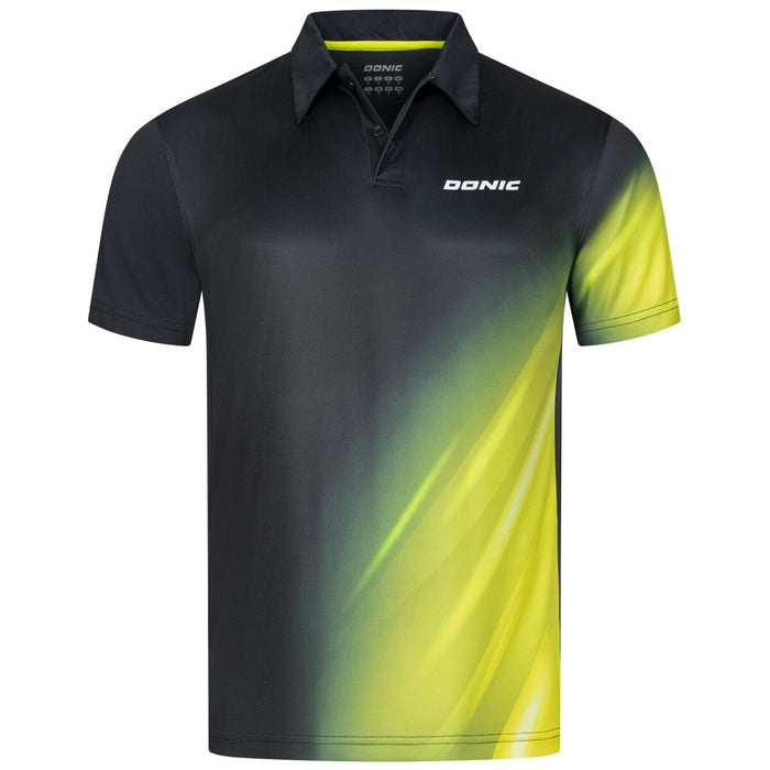 Donic Polo-Shirt Kids FLAME schwarz/gelb
