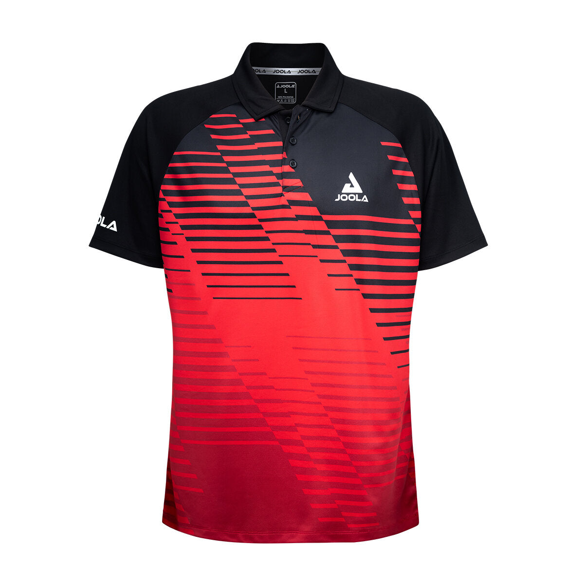 Joola Polo-Shirt ZEPHIR schwarz/rot