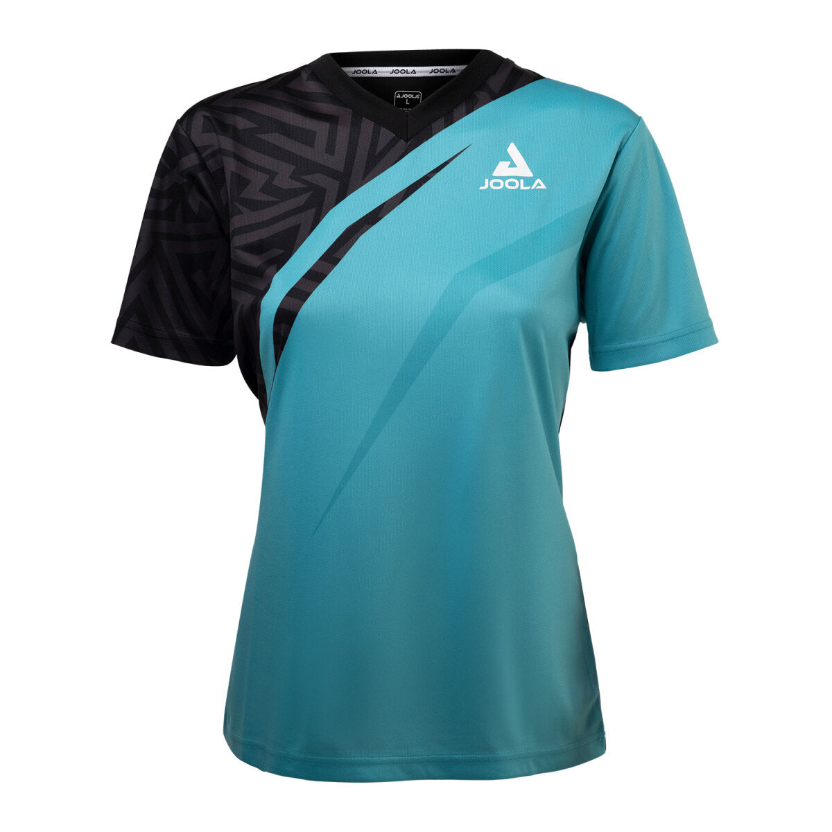 JOOLA V-Shirt SYNERGY Lady türkis/schwarz