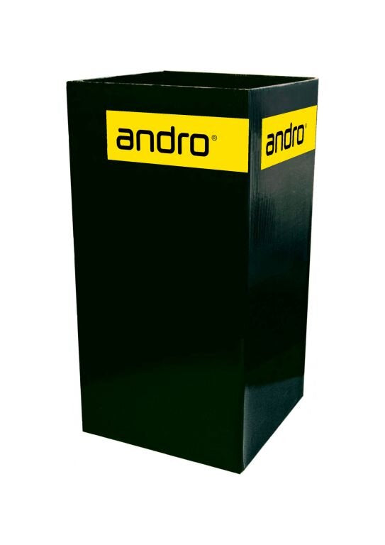 andro Handtuch-/Ballkorb schwarz/gelb 35cm
