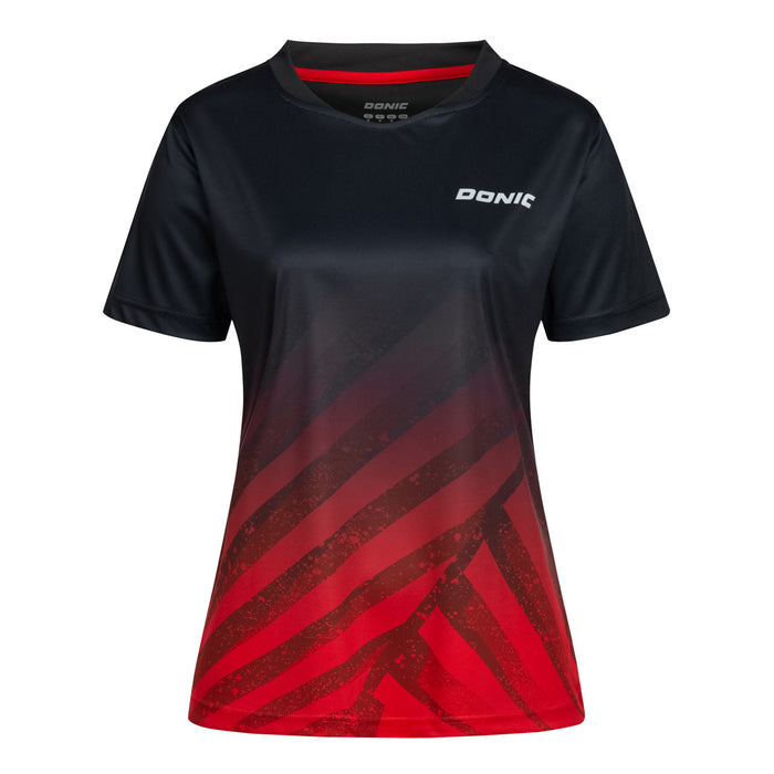 Donic Ladies' Shirt FLOW black-red