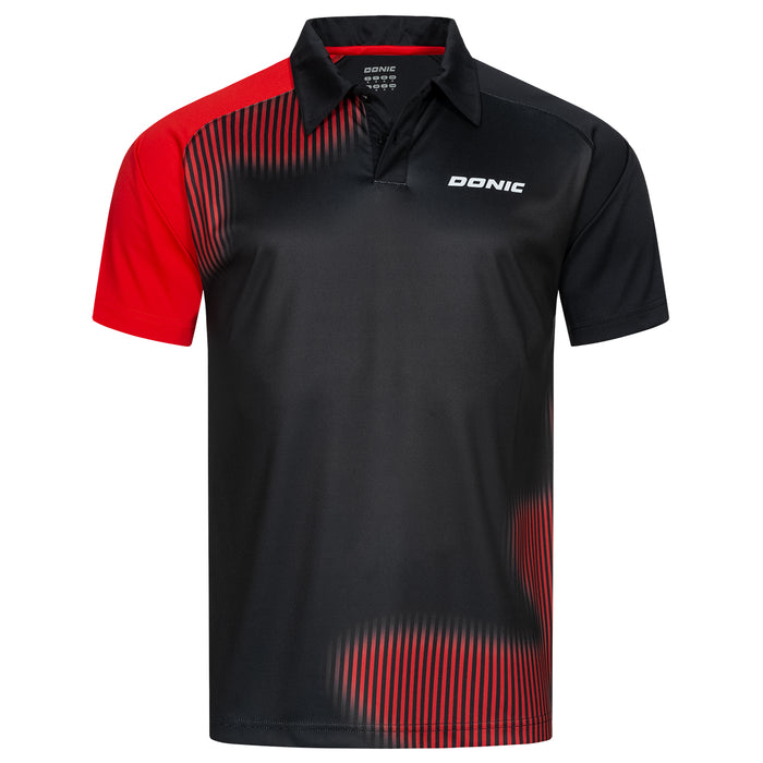Donic Polo-Shirt CALIBER schwarz-rot